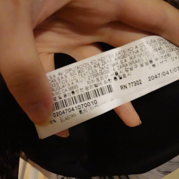 ZARA Basic Marble Print Mini Skirt Size Extra Small - Picture 3 of 6